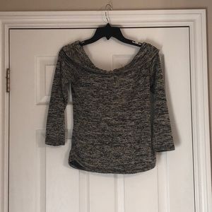 Off the should sweater